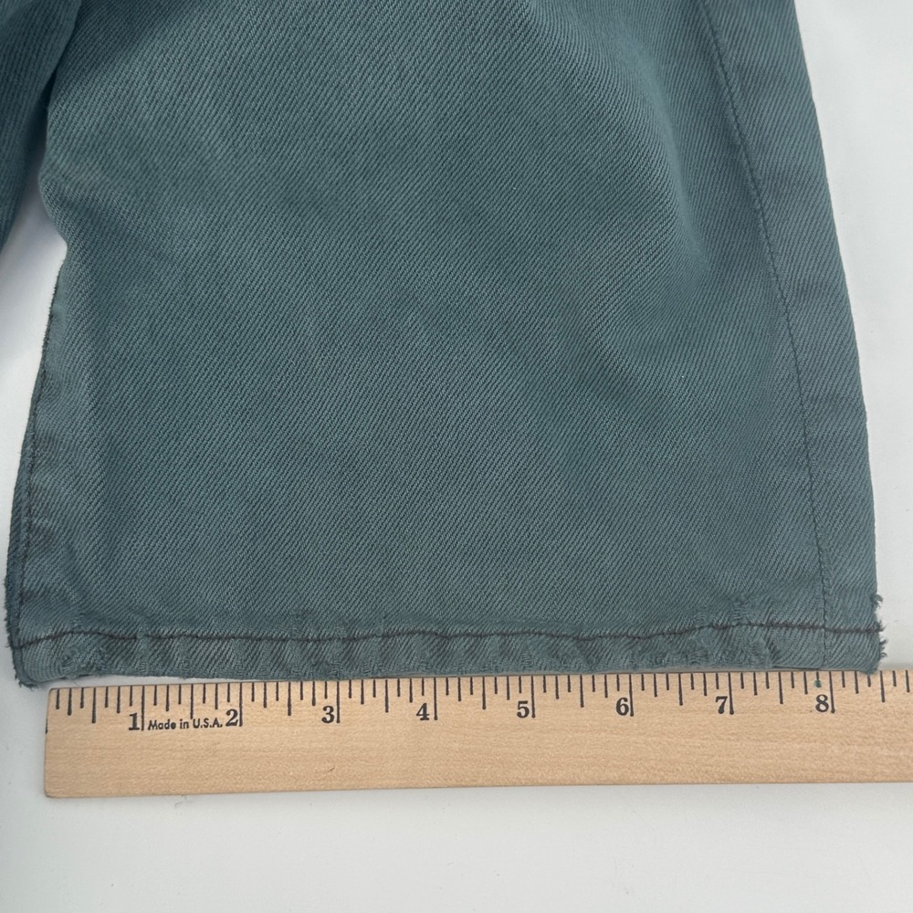 Levi's 501 Jeans‎ Men 38x30 Teal Green Solid Straight Fit Irregular NWOT - Picture 6 of 10